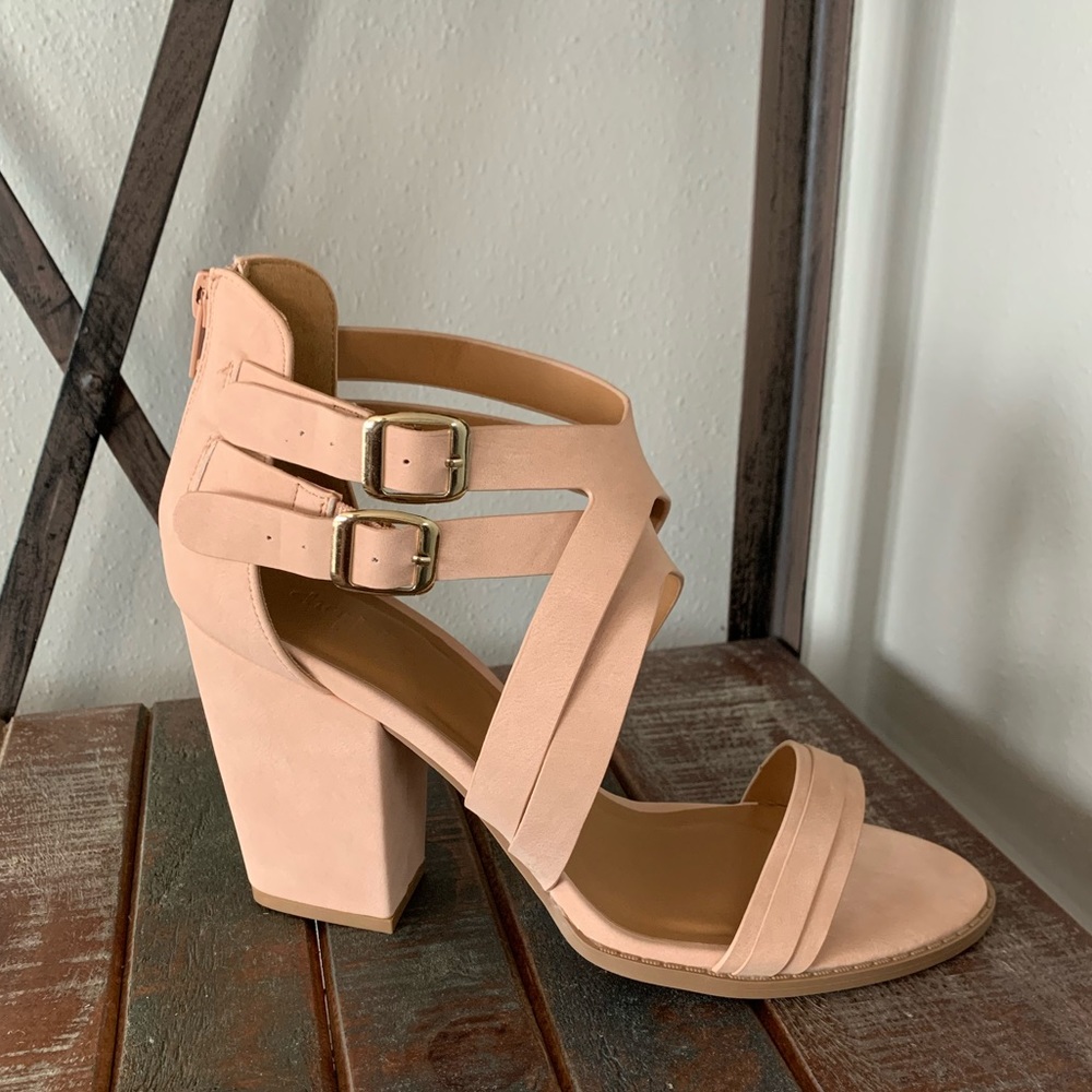 Nude high heels